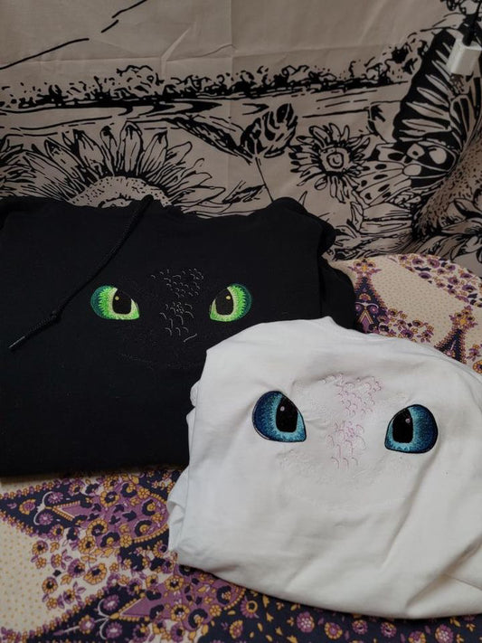 Nightfury / Lightfury Embroidered Sweater