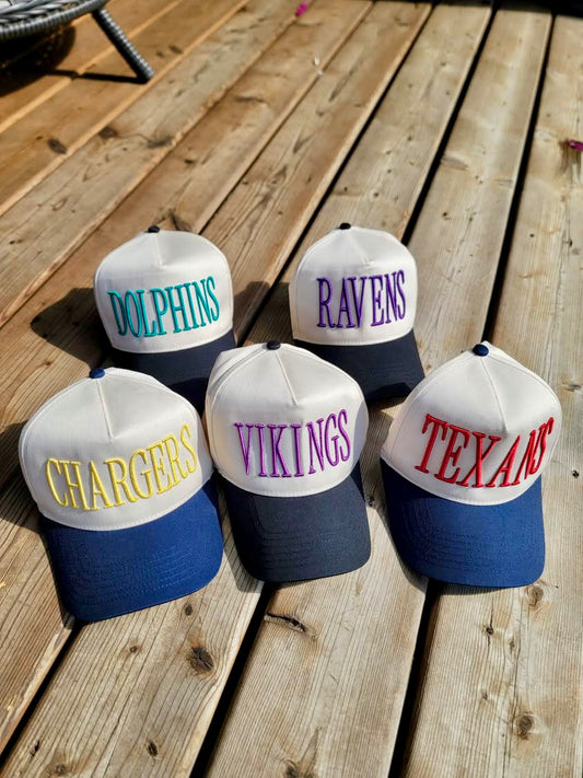 NFL Custom Puff Embroidered Trucker Hat