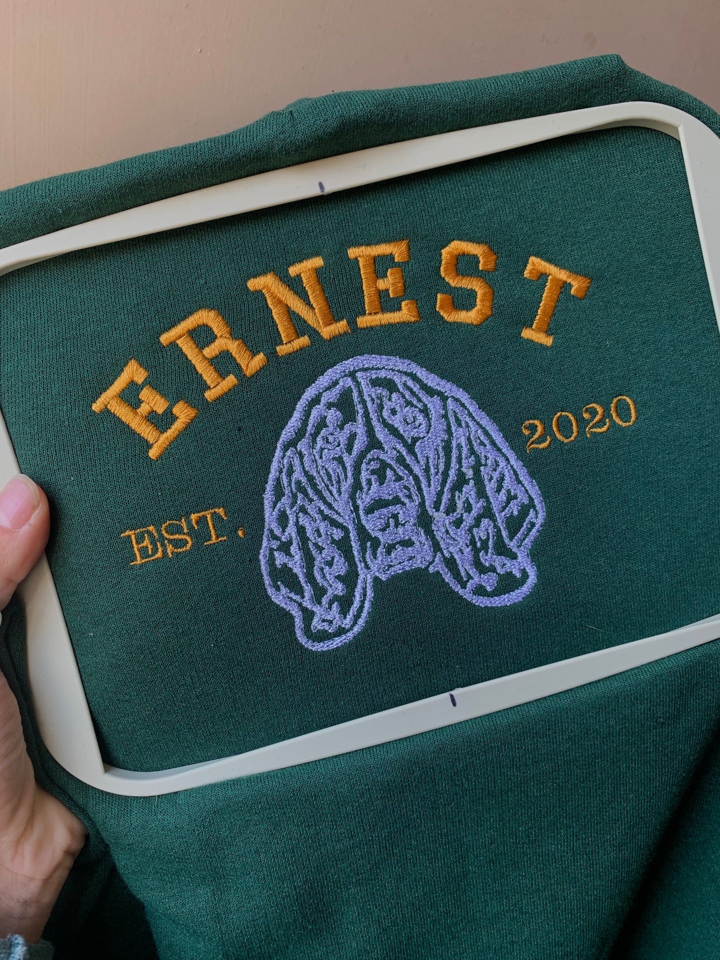 Pet Face Varsity Custom Embroidered Sweater