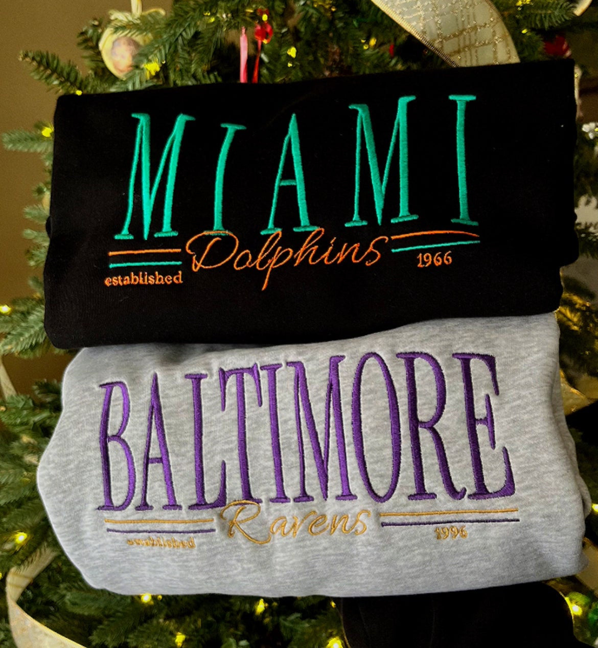 Choose Your Team NFL Vintage Embroidered Sweater