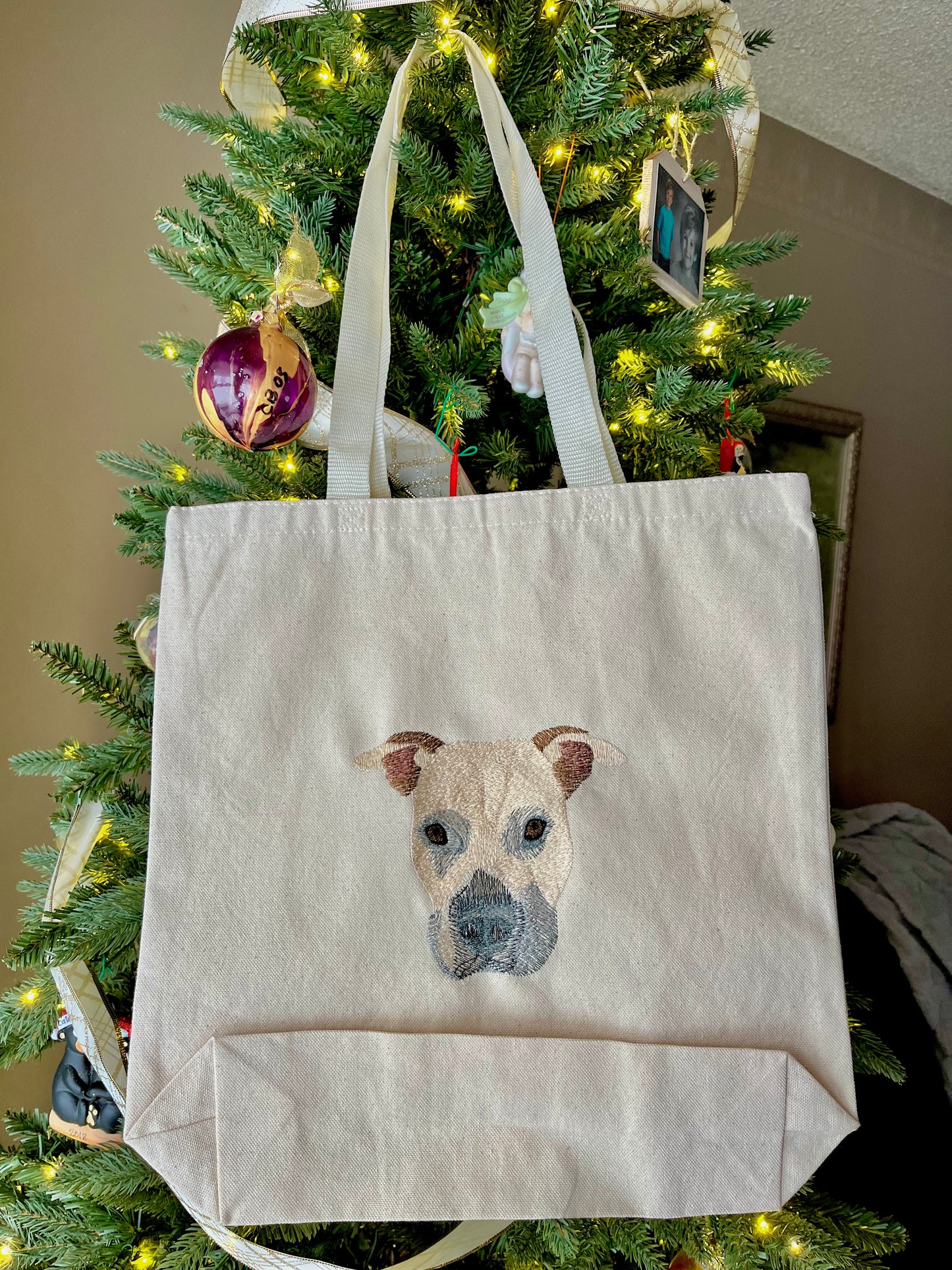 Pet Portrait Tote Bag