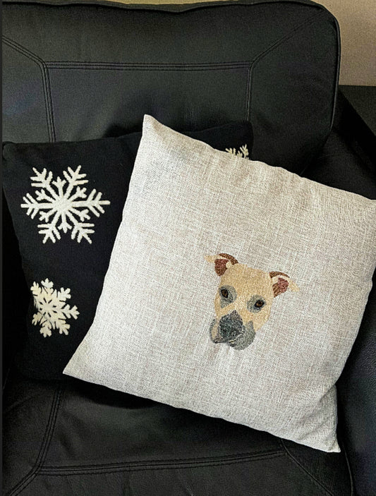 Pet Portrait Throw Pillow Shams