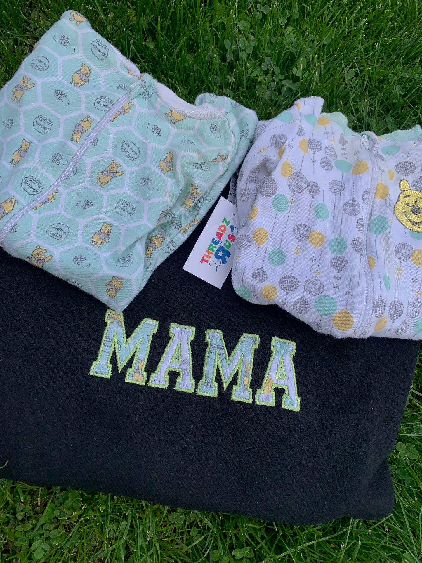 Baby Onesie Custom Keepsake Embroidered Sweaters *FONT OPTION 2*