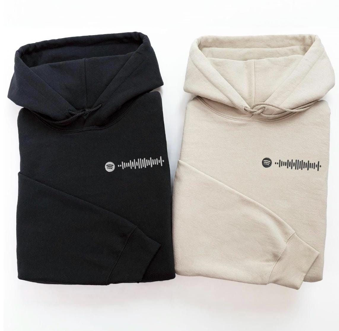 Custom Spotify Code Embroidered Sweater