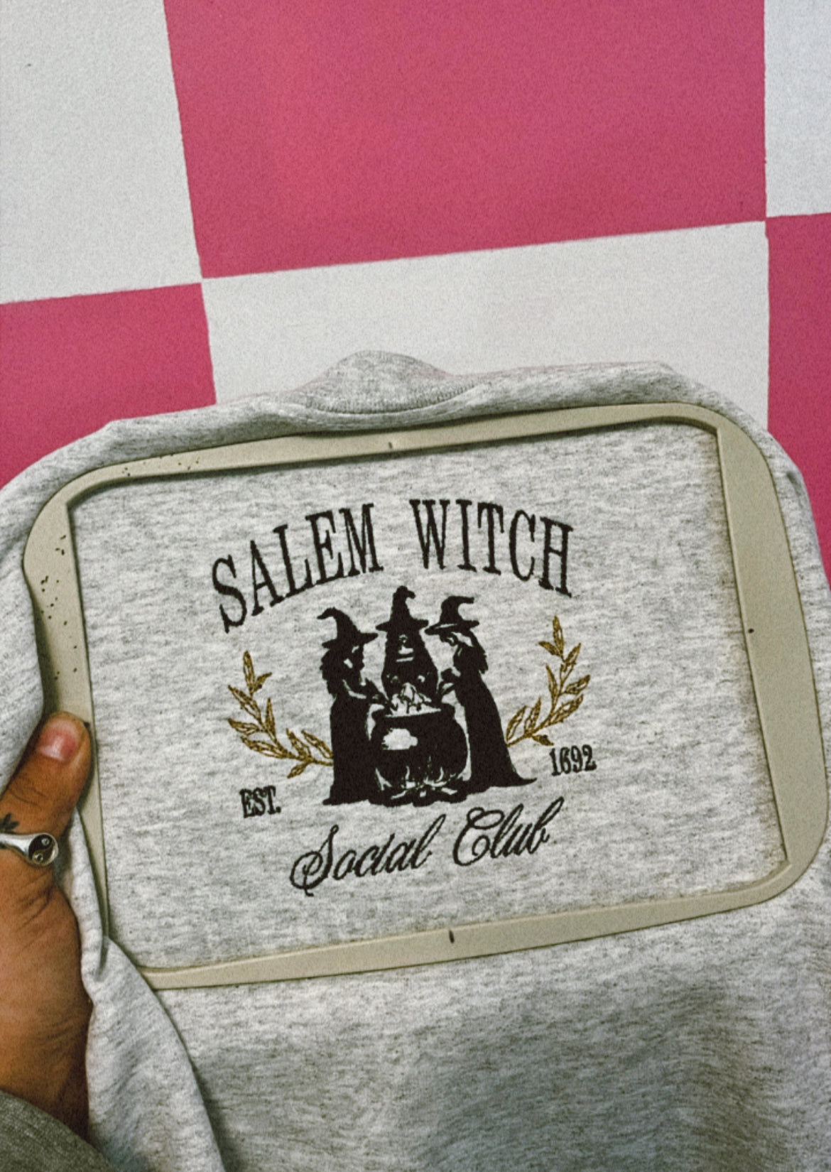 Salem Witch Social Club Embroidered Sweater