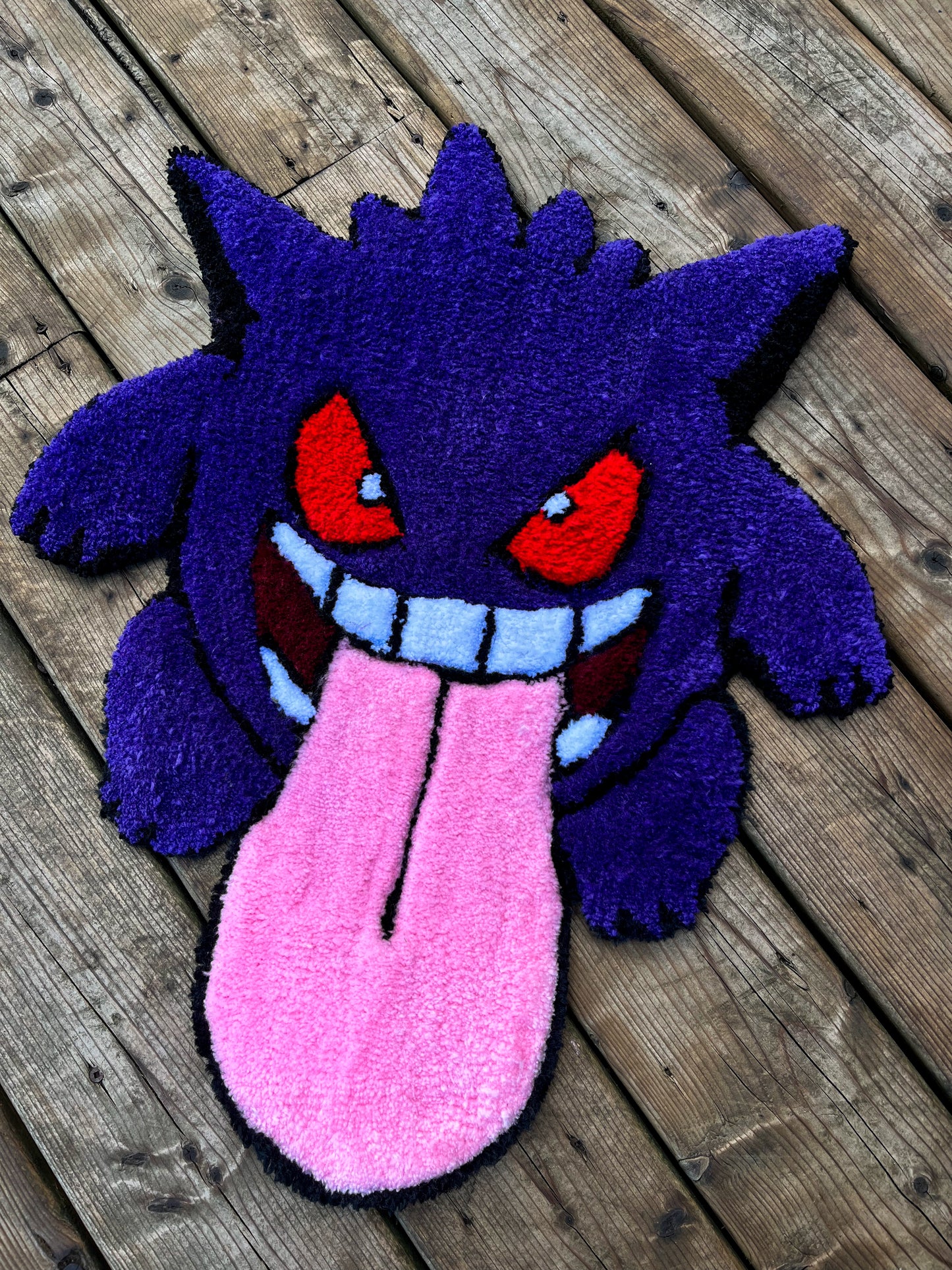 Gengar Pokemon Handtufted Rug