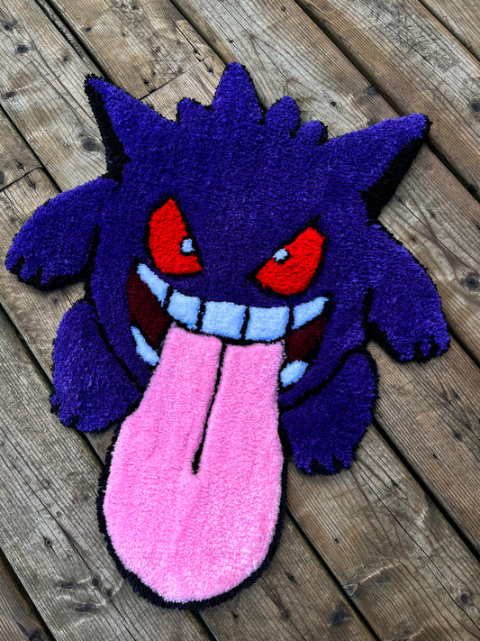 Gengar Pokemon Handtufted Rug