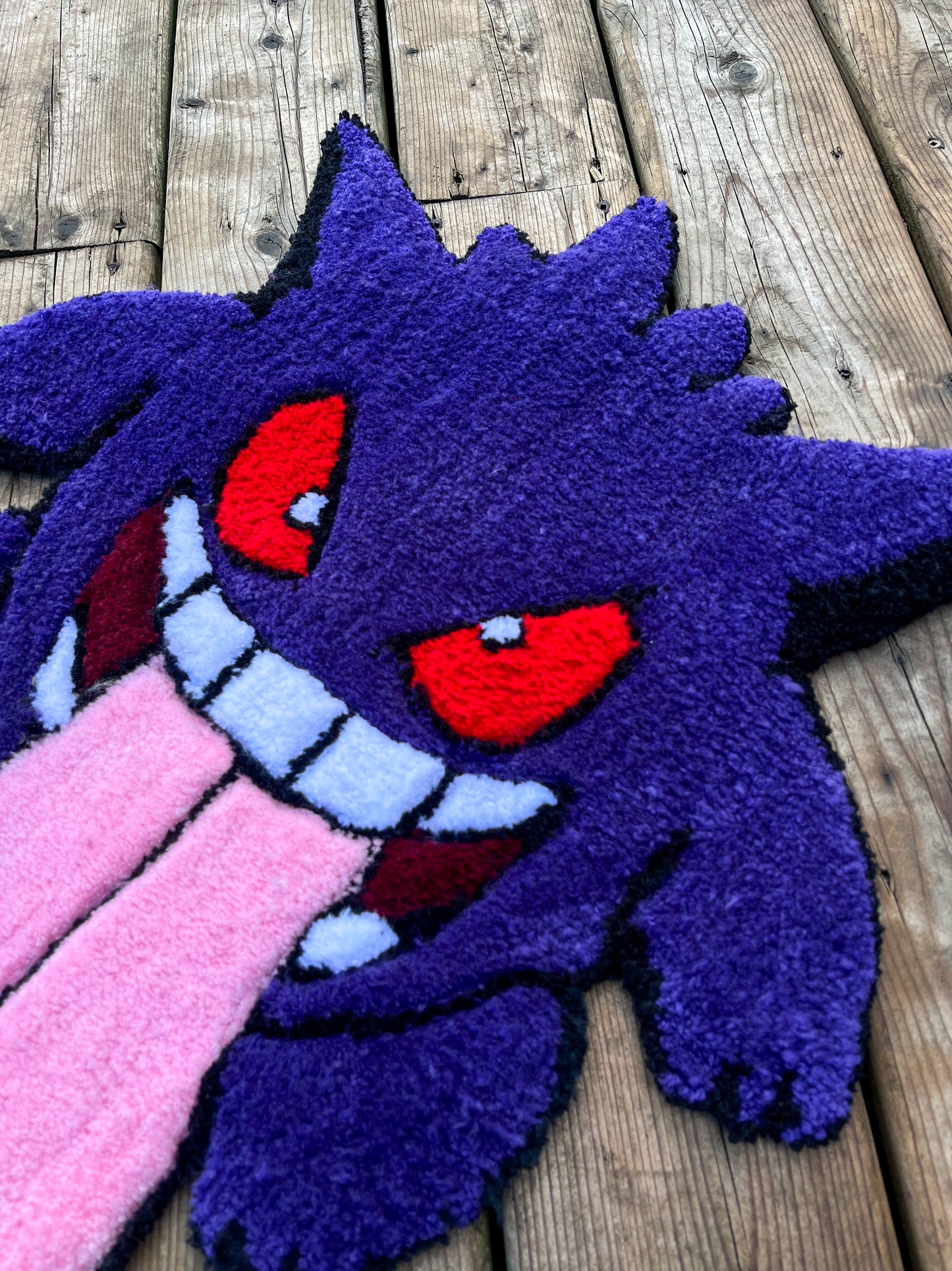 Gengar Pokemon Handtufted Rug