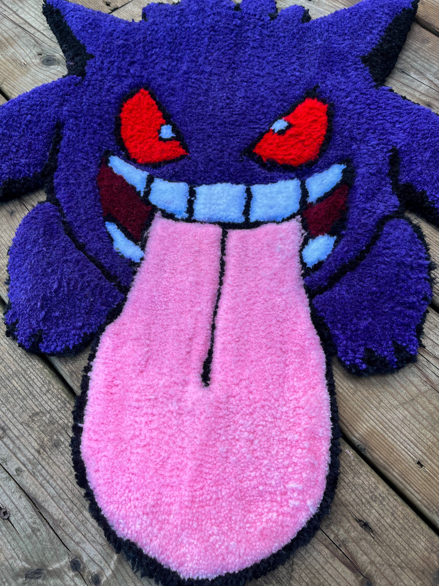 Gengar Pokemon Handtufted Rug