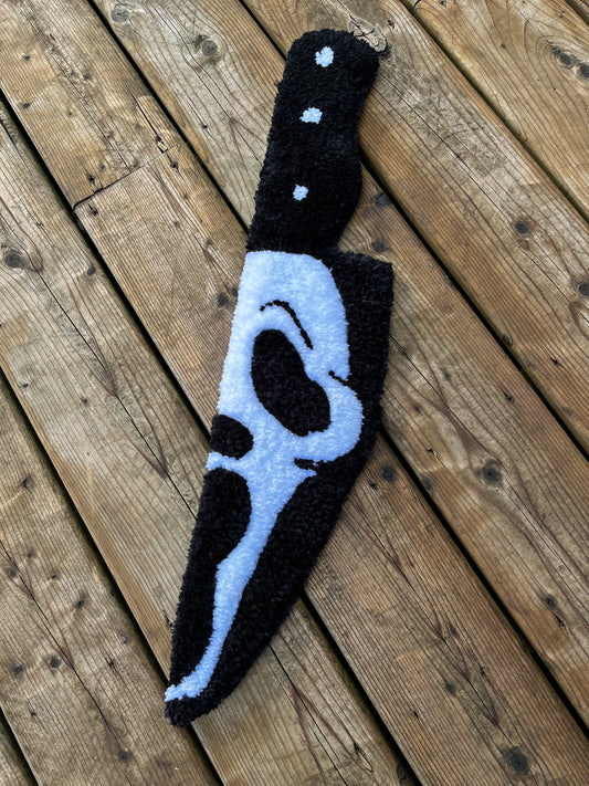 Ghostface Knife Handtufted Rug
