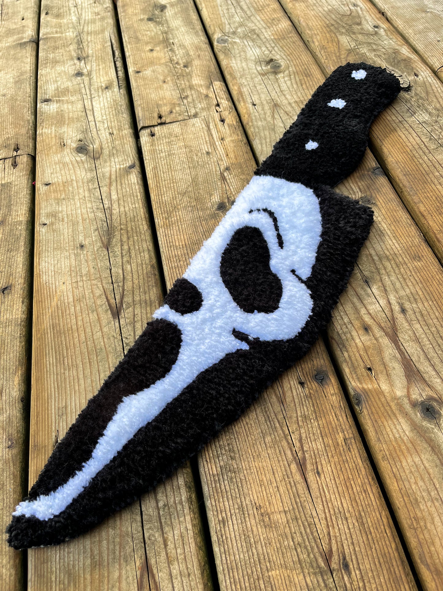 Ghostface Knife Handtufted Rug