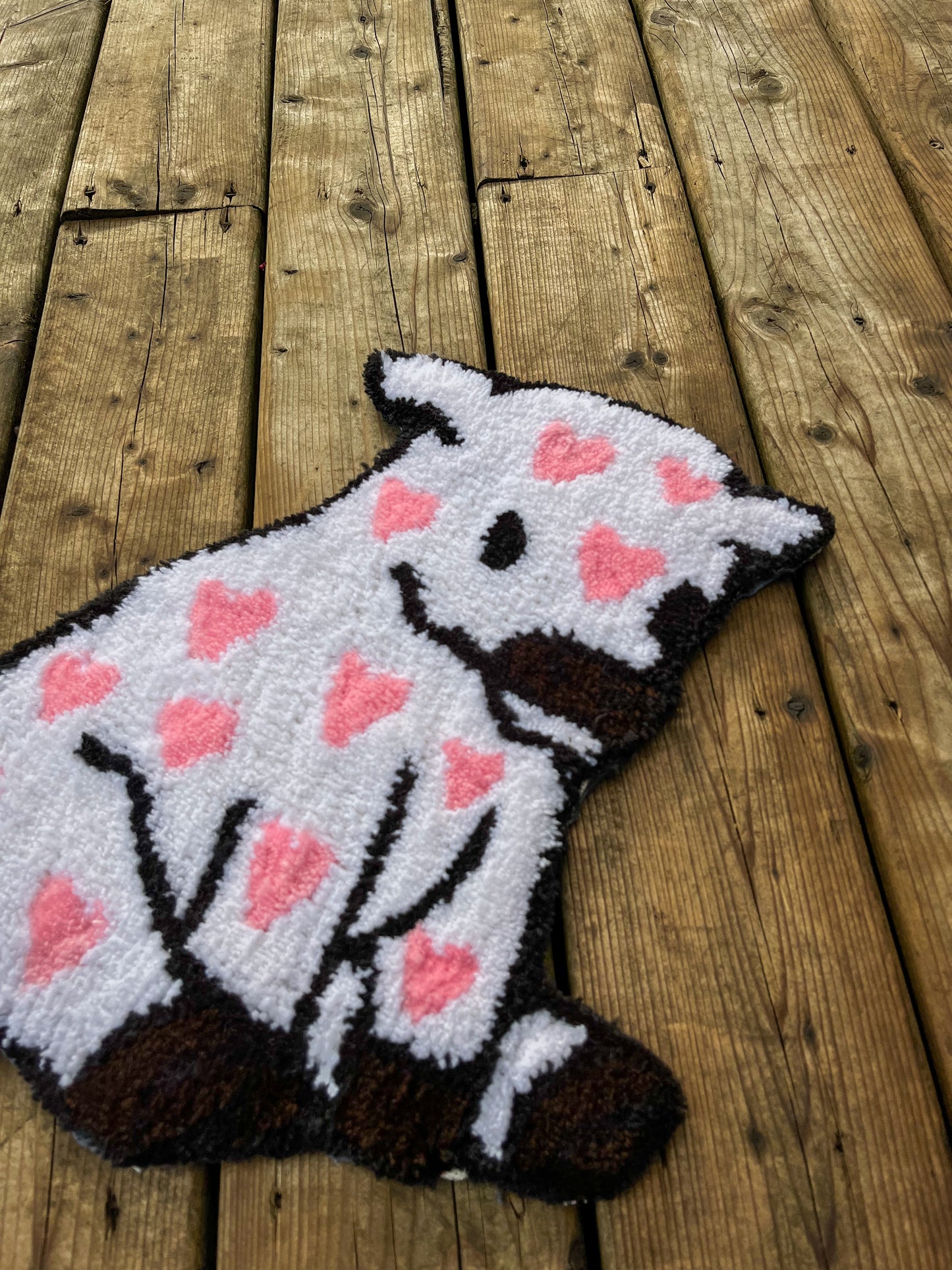 Heart Cow Handtufted Rug