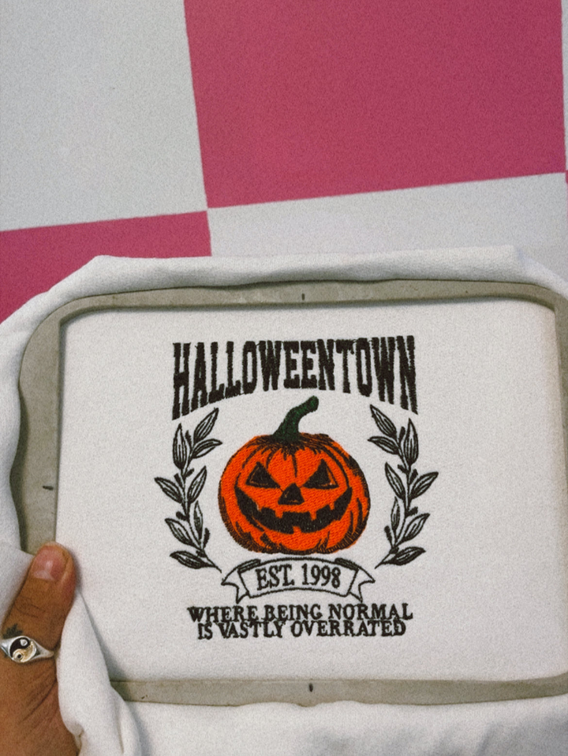 HalloweenTxwn Embroidered Sweater