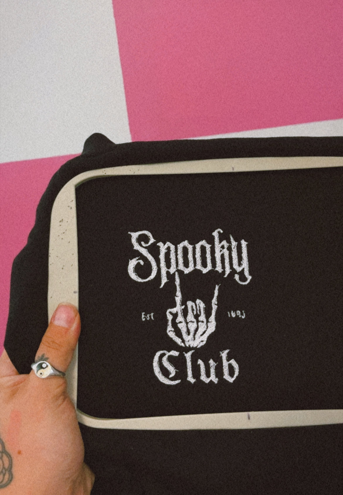 Spooky Club Embroidered Sweater