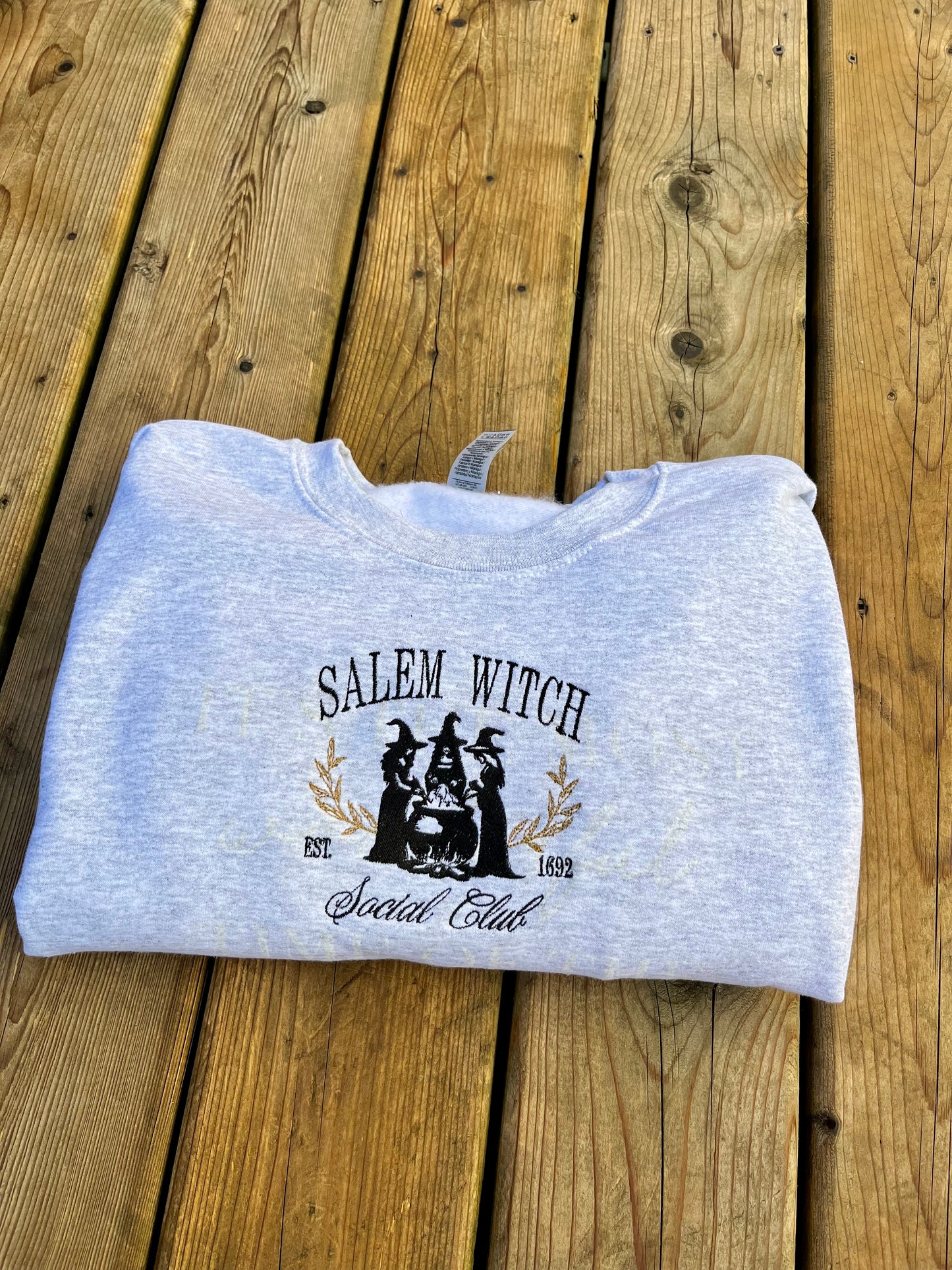 Salem Witch Social Club Embroidered Sweater