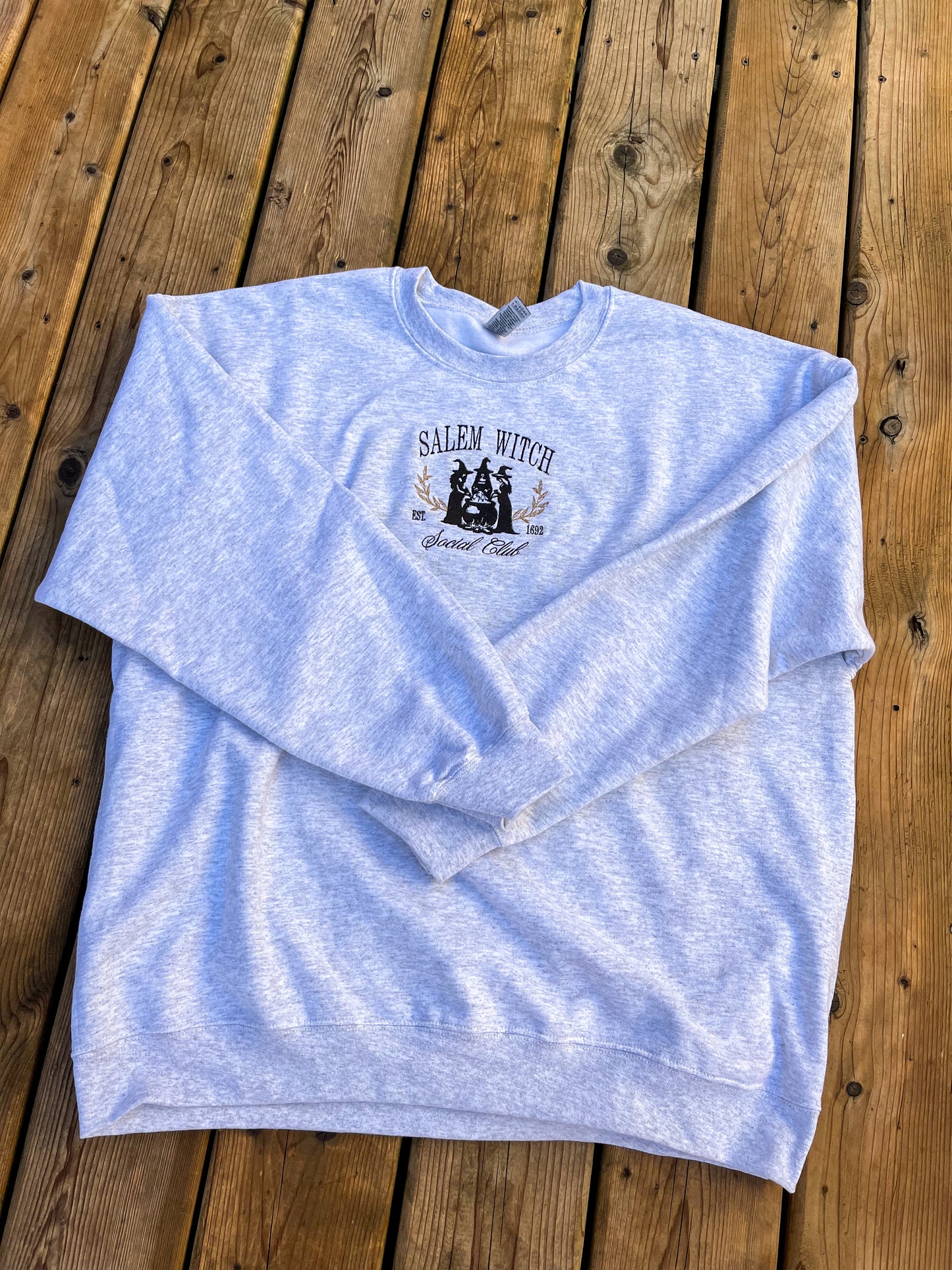 Salem Witch Social Club Embroidered Sweater