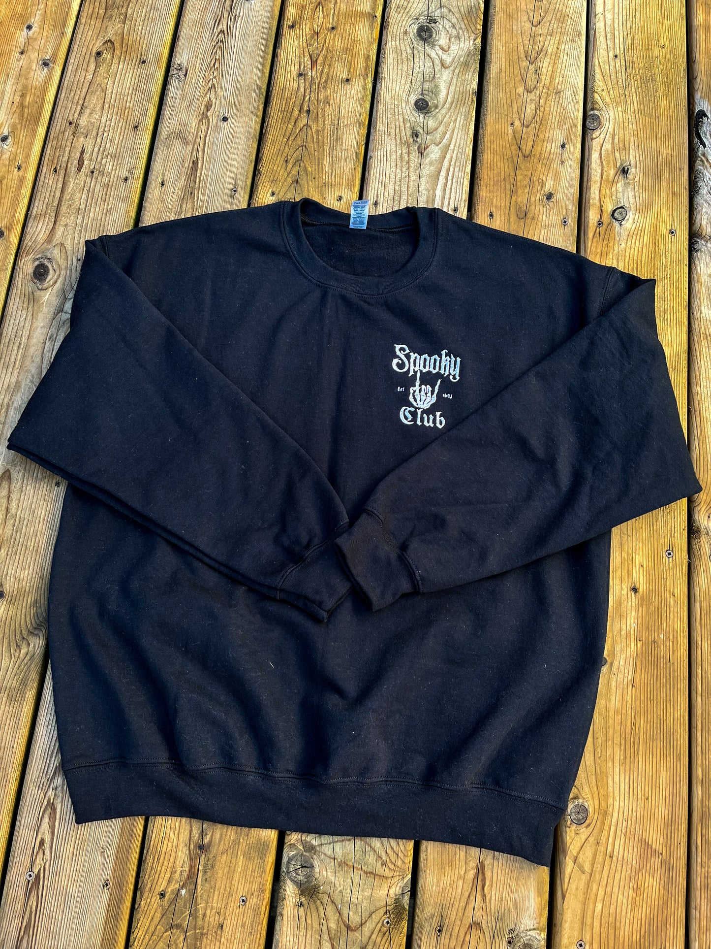 Spooky Club Embroidered Sweater