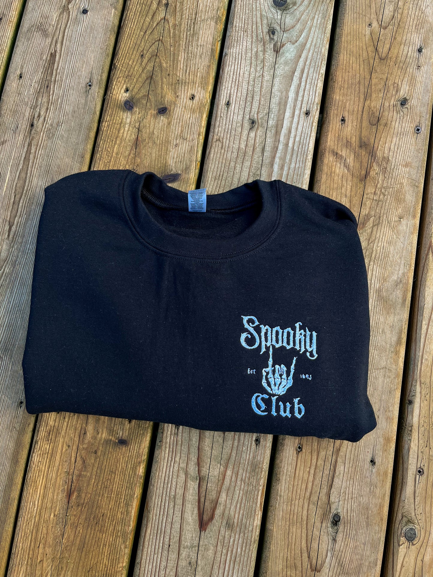 Spooky Club Embroidered Sweater