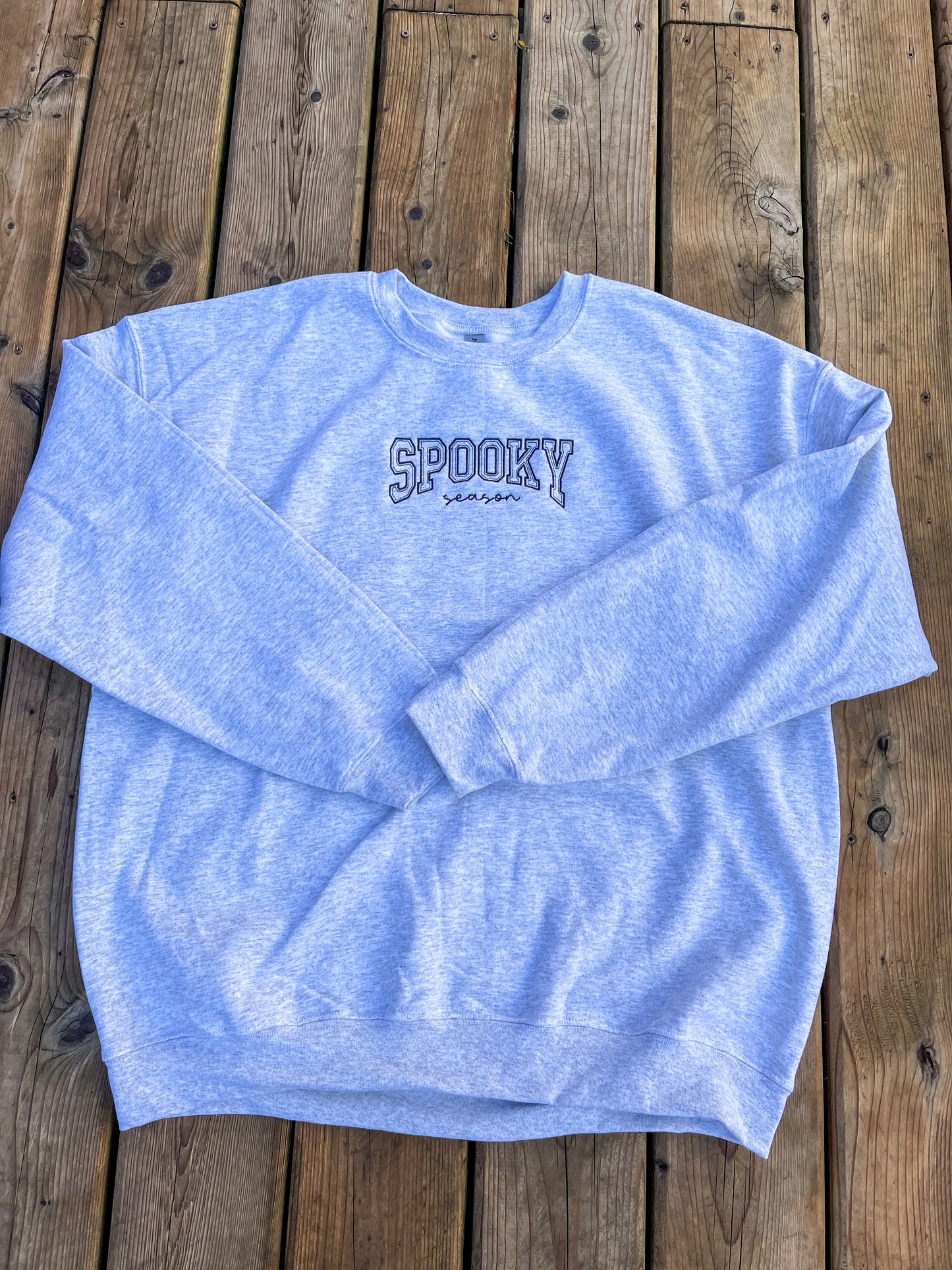 Spooky Season Embroidered Sweater
