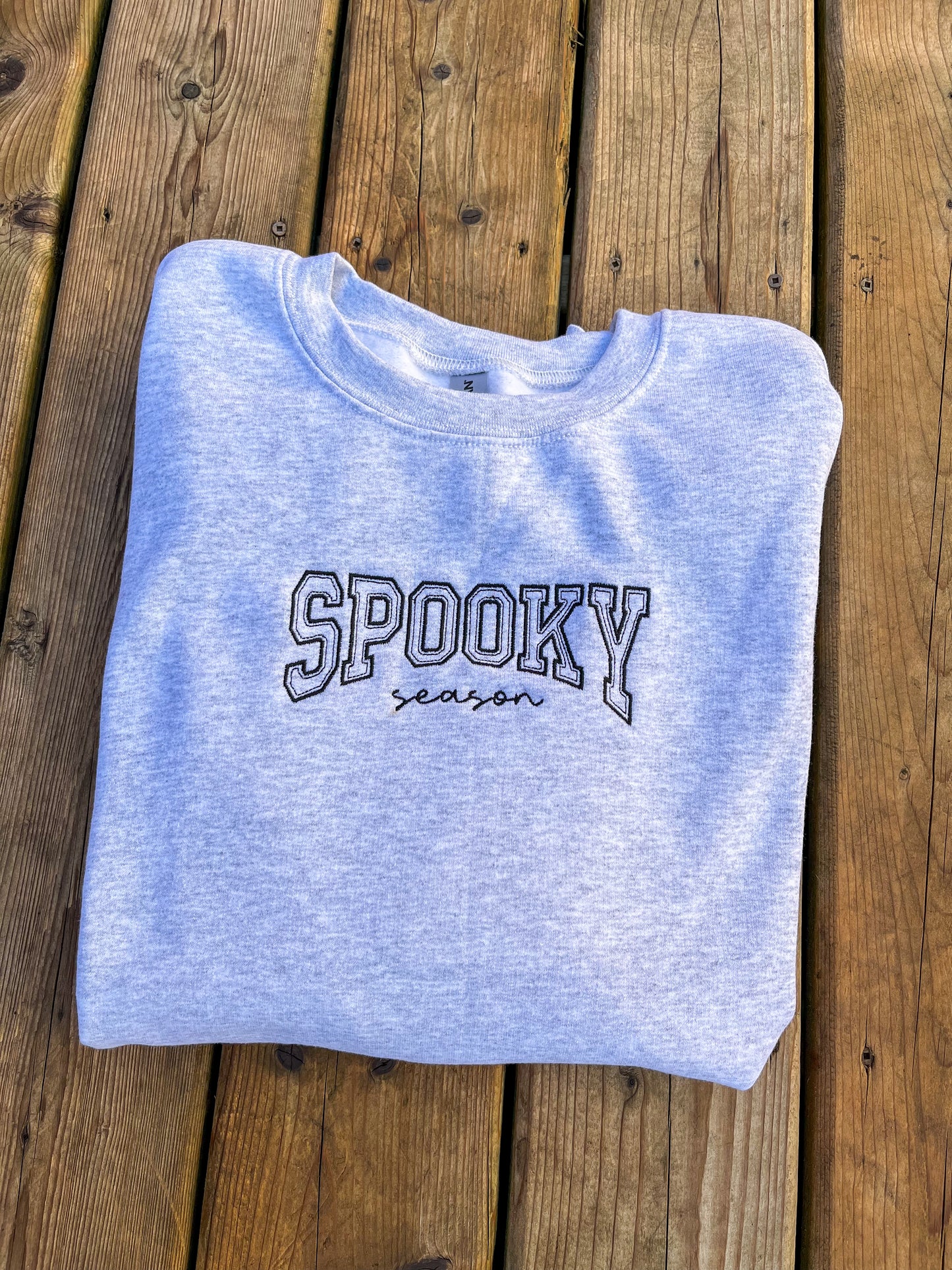 Spooky Season Embroidered Sweater