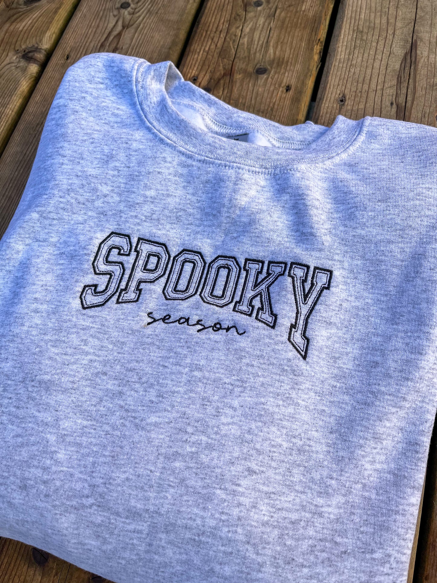 Spooky Season Embroidered Sweater
