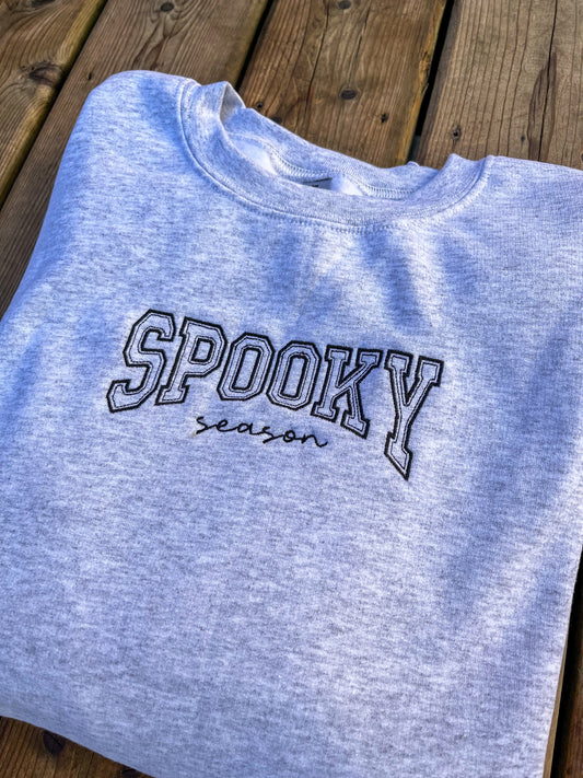 Spooky Season Embroidered Sweater
