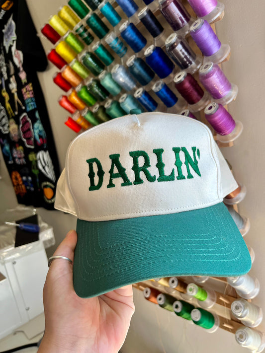 Darlin' Embroidered Trucker Hat (Customize Hat & Thread Colours)