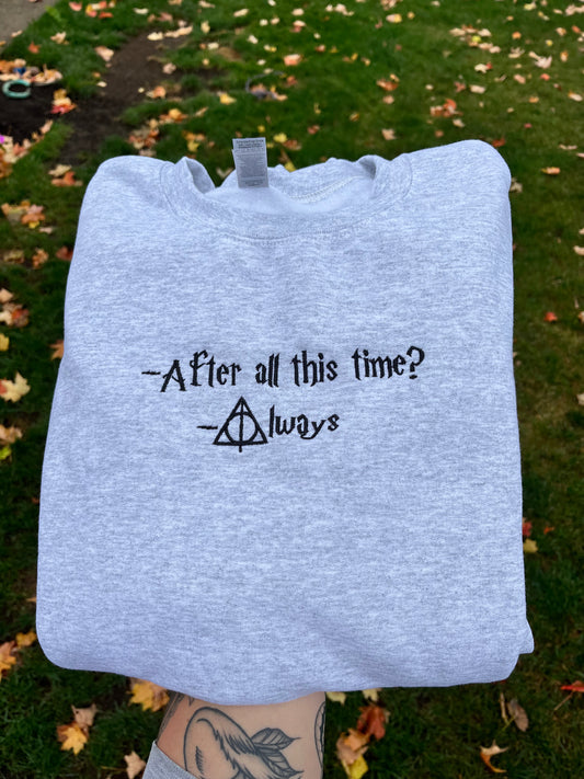 aru　the virgins heart logo emb sweat AVHC – LBTEES.CA