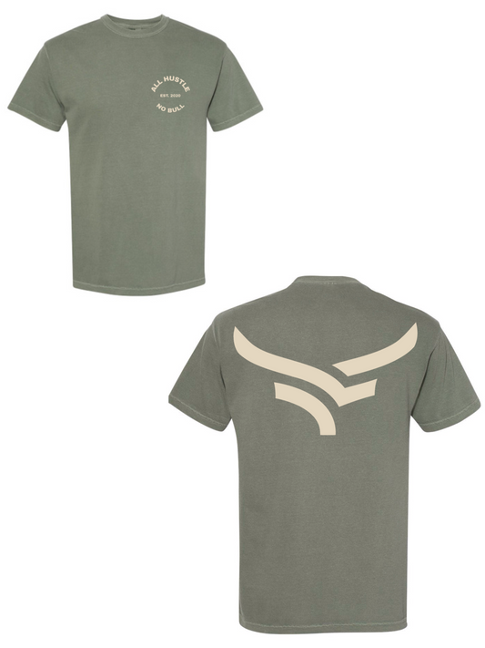 Torro Bull Logo Pressed Oversized T-Shirt (Moss)