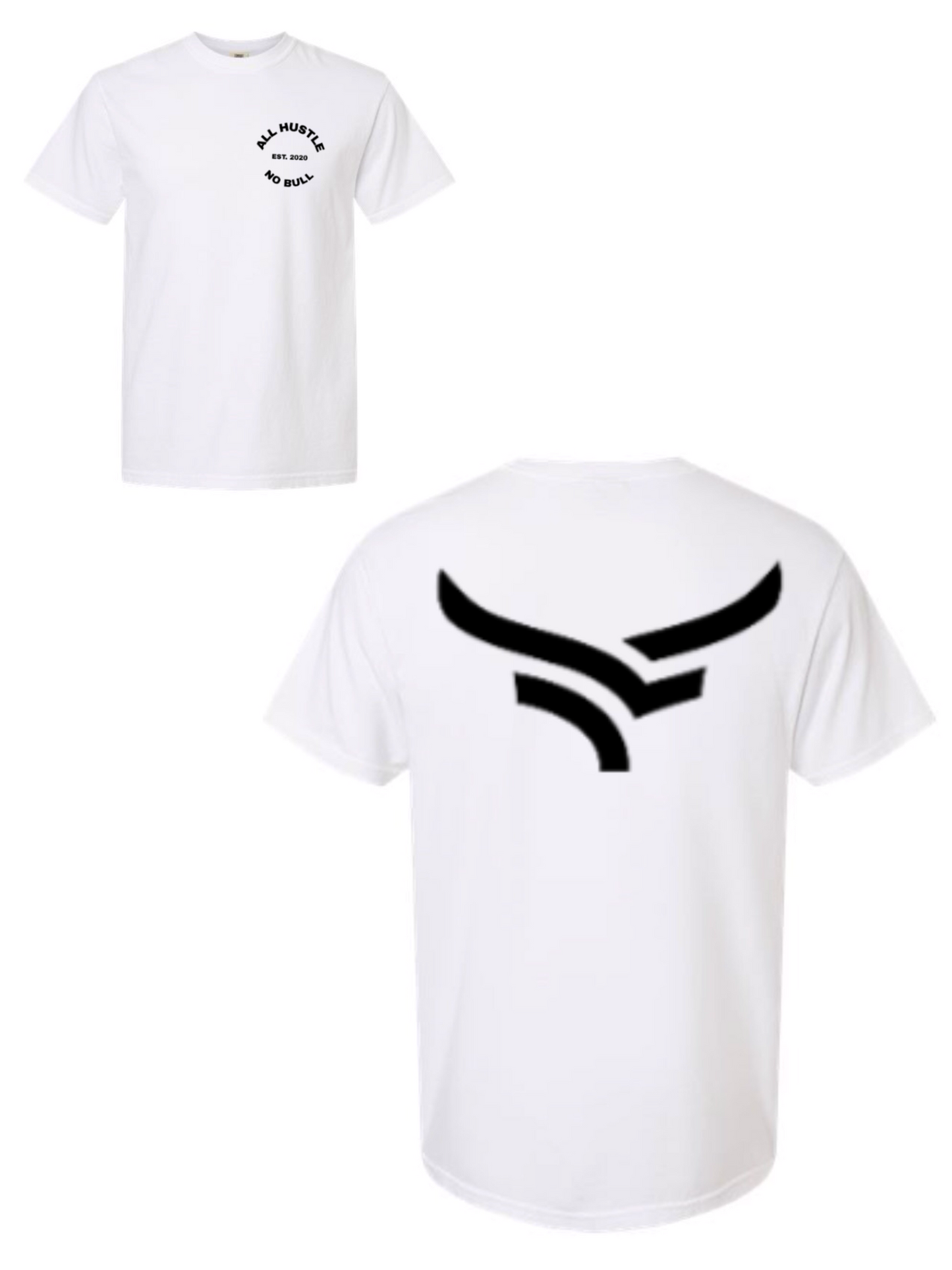 Torro Bull Logo Pressed Oversized T-Shirt (White)