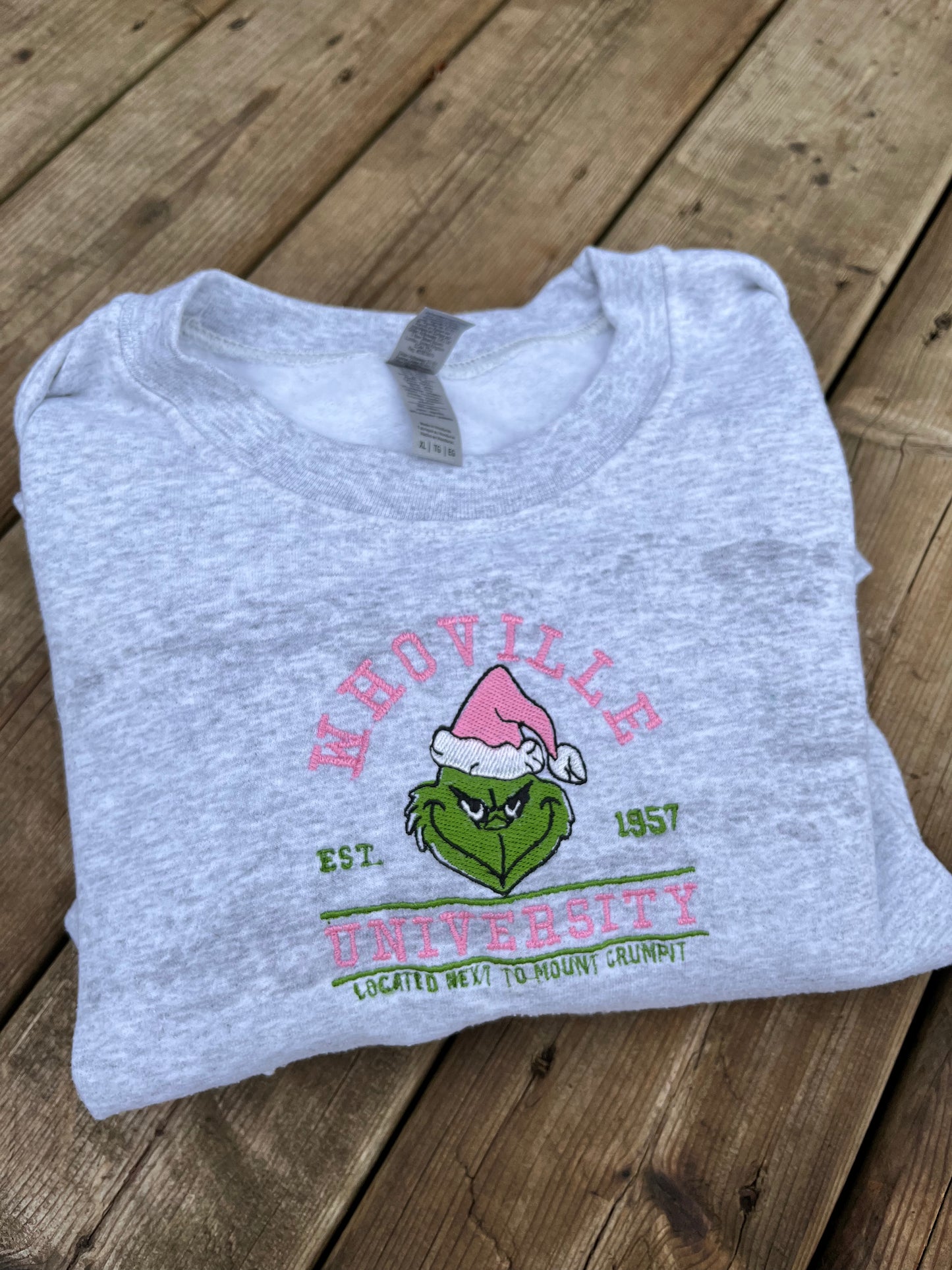 Whoville University Embroidered Sweater *Customizable*