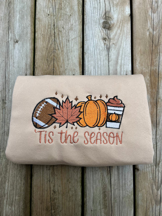 Tis The Season Embroidered Sweater