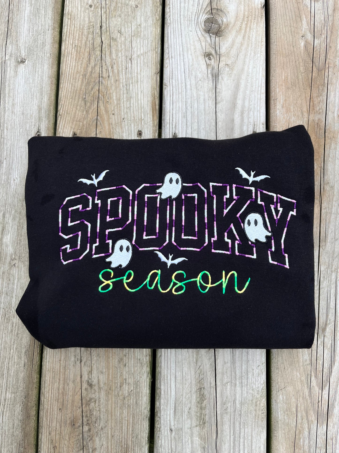 Spooky Season Multicolour Embroidered Sweater