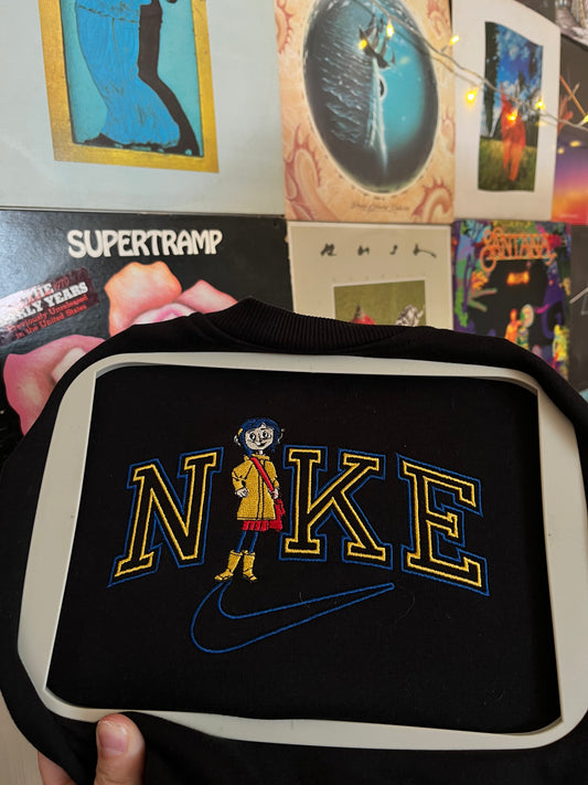 Coraline Embroidered Sweater (matches Wybie)