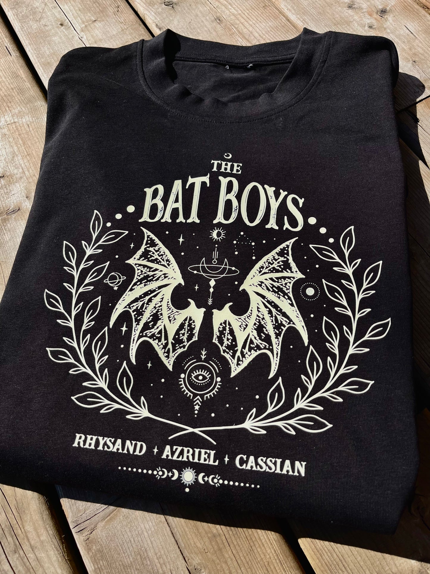 Bat Boys Graphic T-Shirt (Cass, Az & Rhys- ACOTAR)