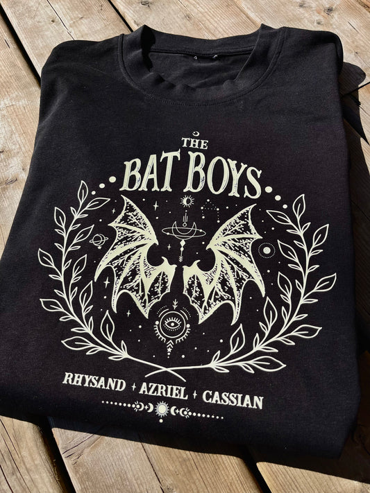 Bat Boys Graphic T-Shirt (Cass, Az & Rhys- ACOTAR)
