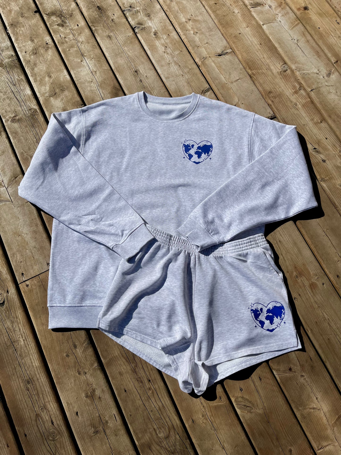 Create a Kinder Planet Matching Crewneck & Short Set