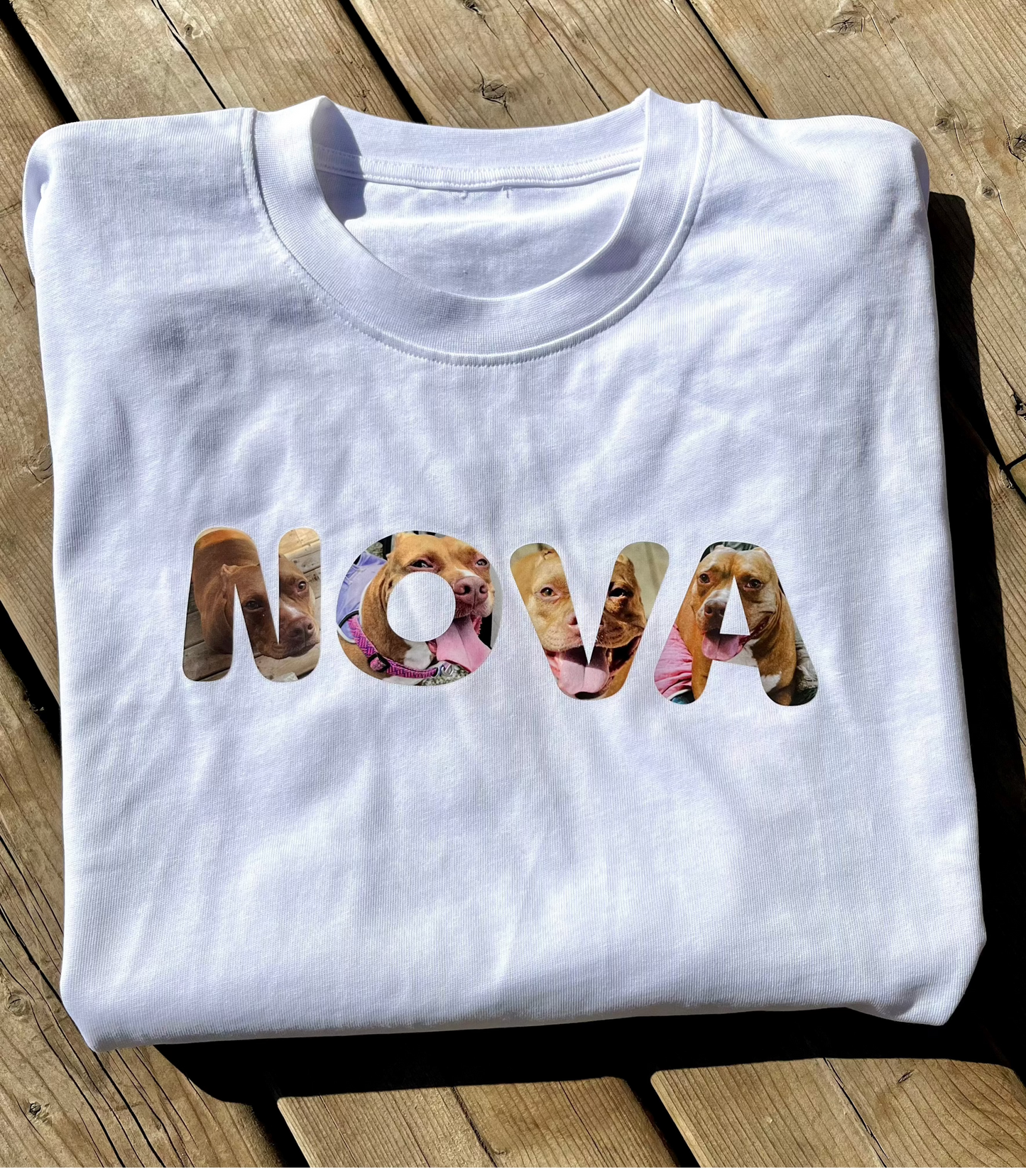 Customizable Image in Lettering T-Shirt