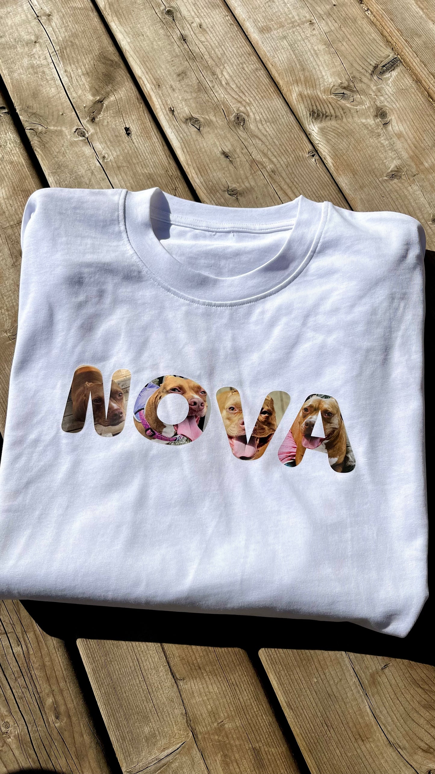 Customizable Image in Lettering T-Shirt