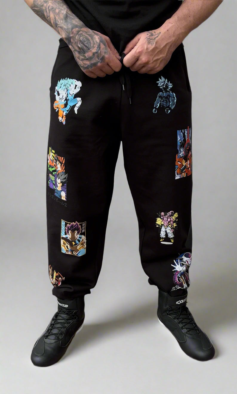 Patchwork Custom Black Sweatpants