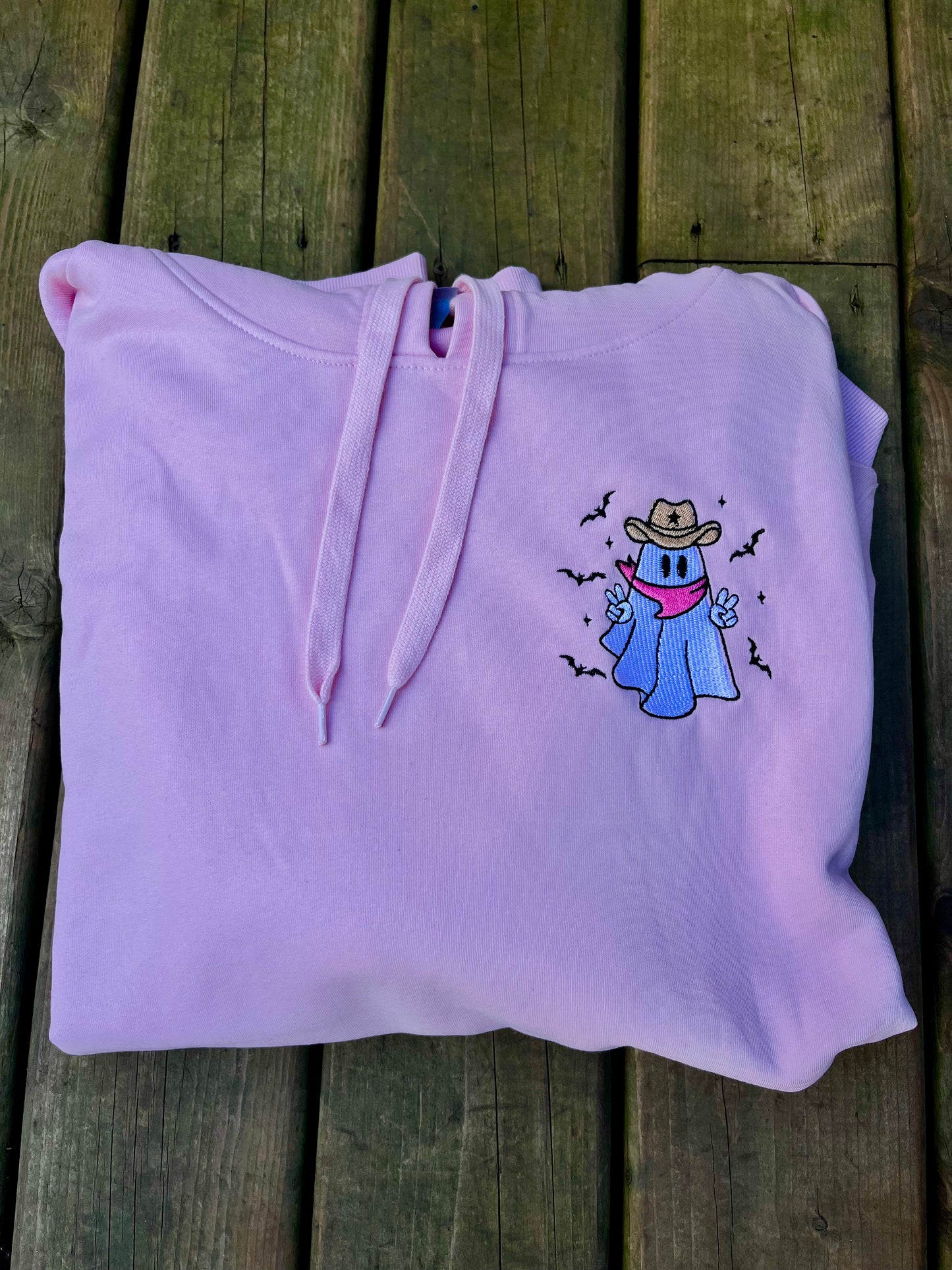 Cowboy Ghost Embroidered Sweater