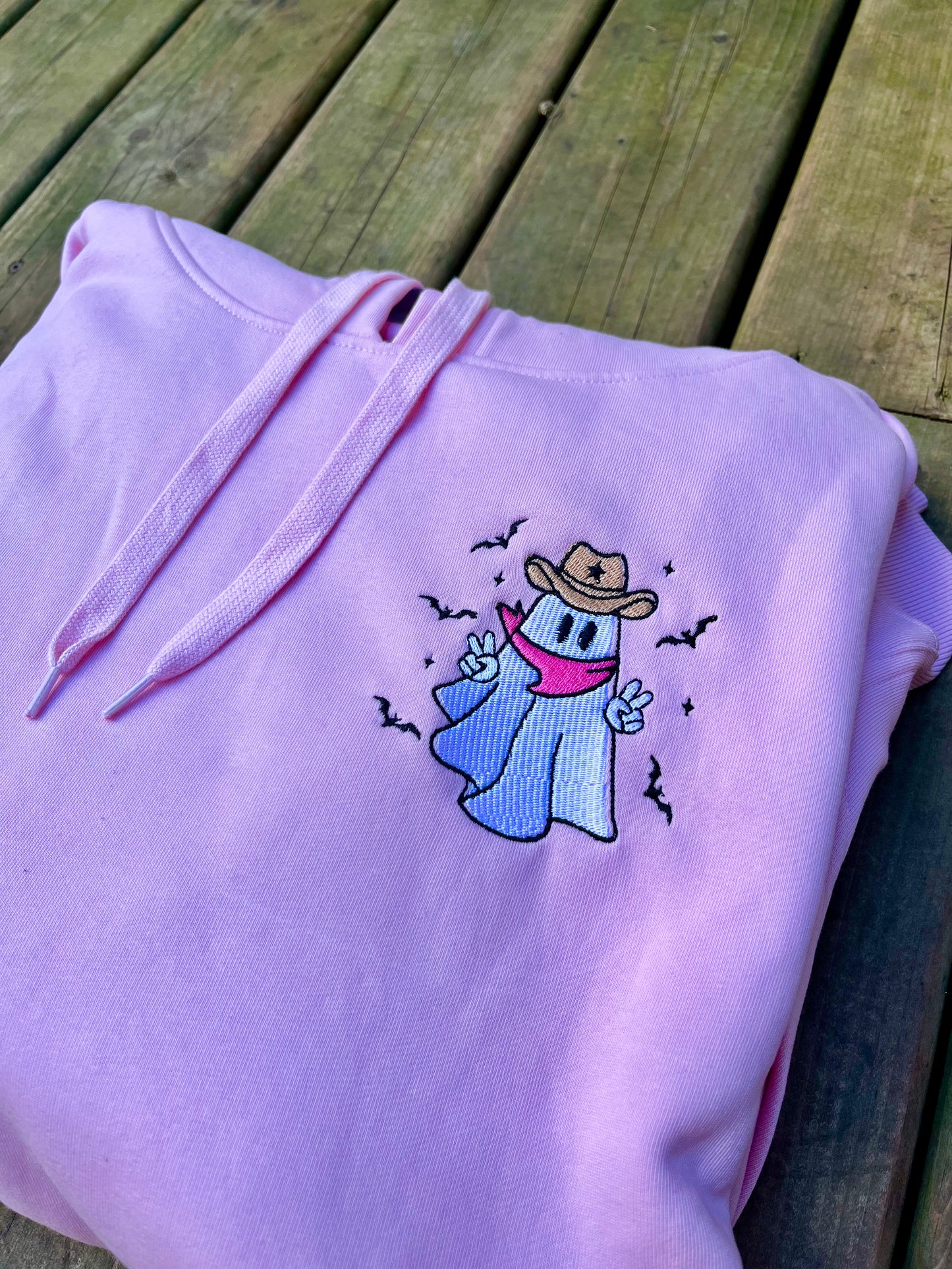 Cowboy Ghost Embroidered Sweater
