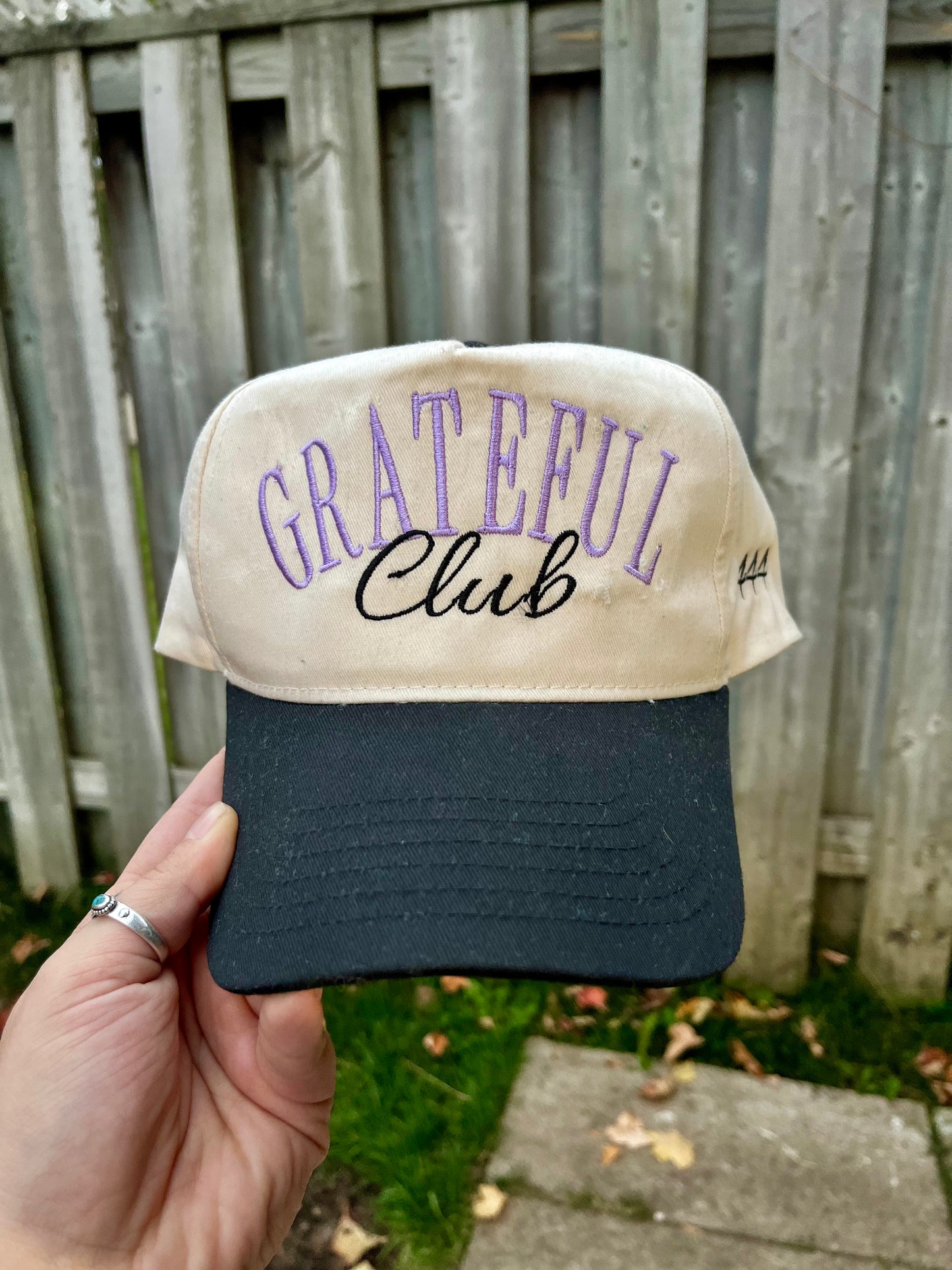 Grateful Club Embroidered Trucker Hat (9 Hat Colours & Custom Thread Options)