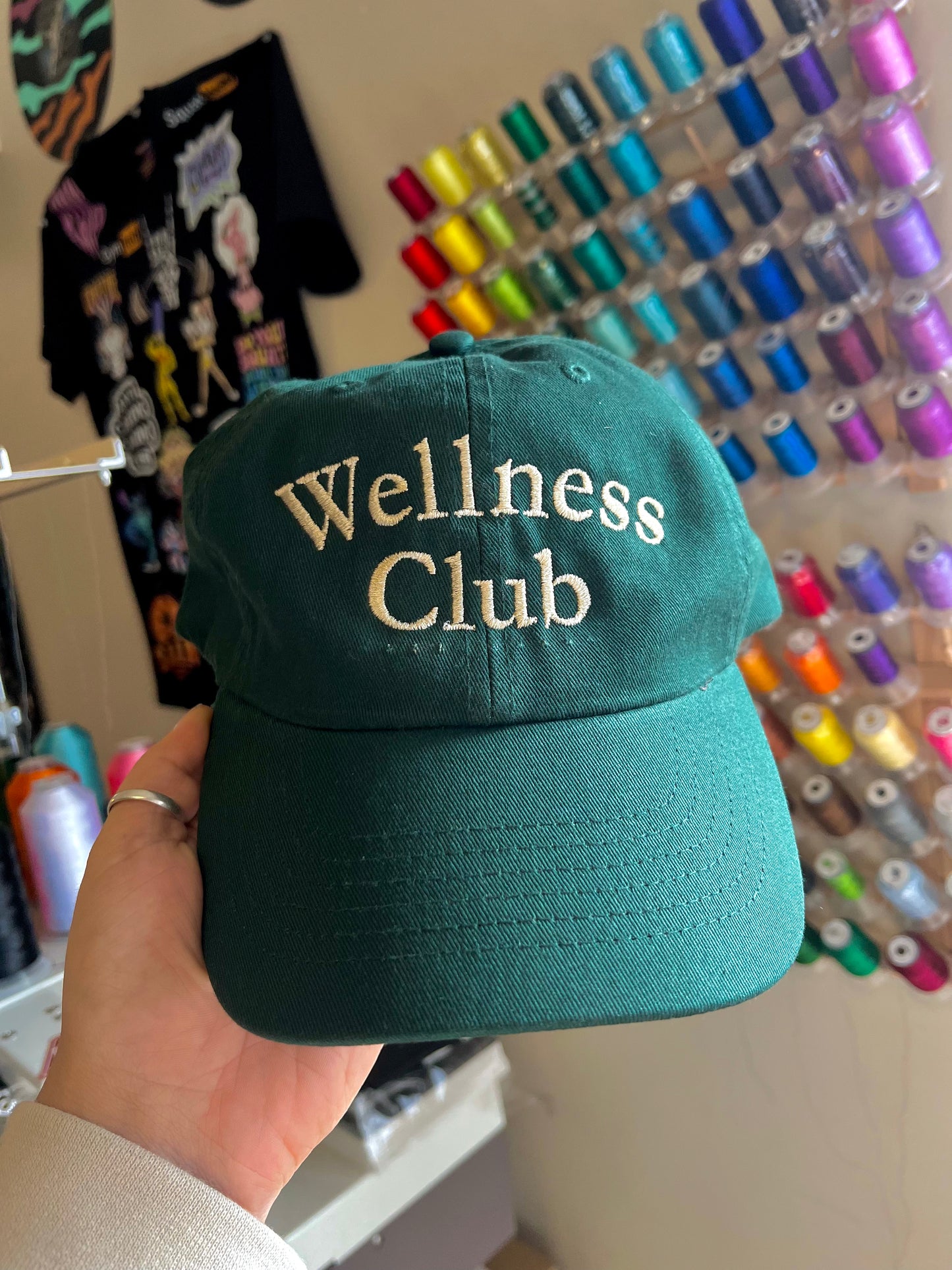 Wellness Club Dad Cap (12 Hat Colours & Customizable Thread Options)