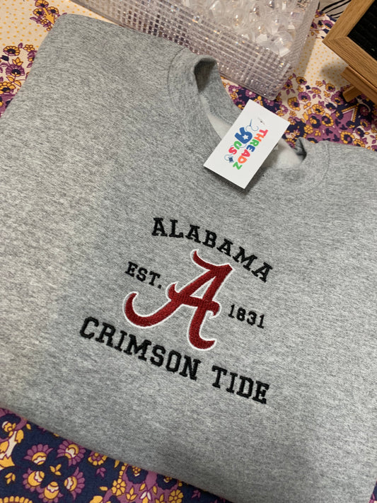 Alabama Crimson Tide Varsity Embroidered Sweater