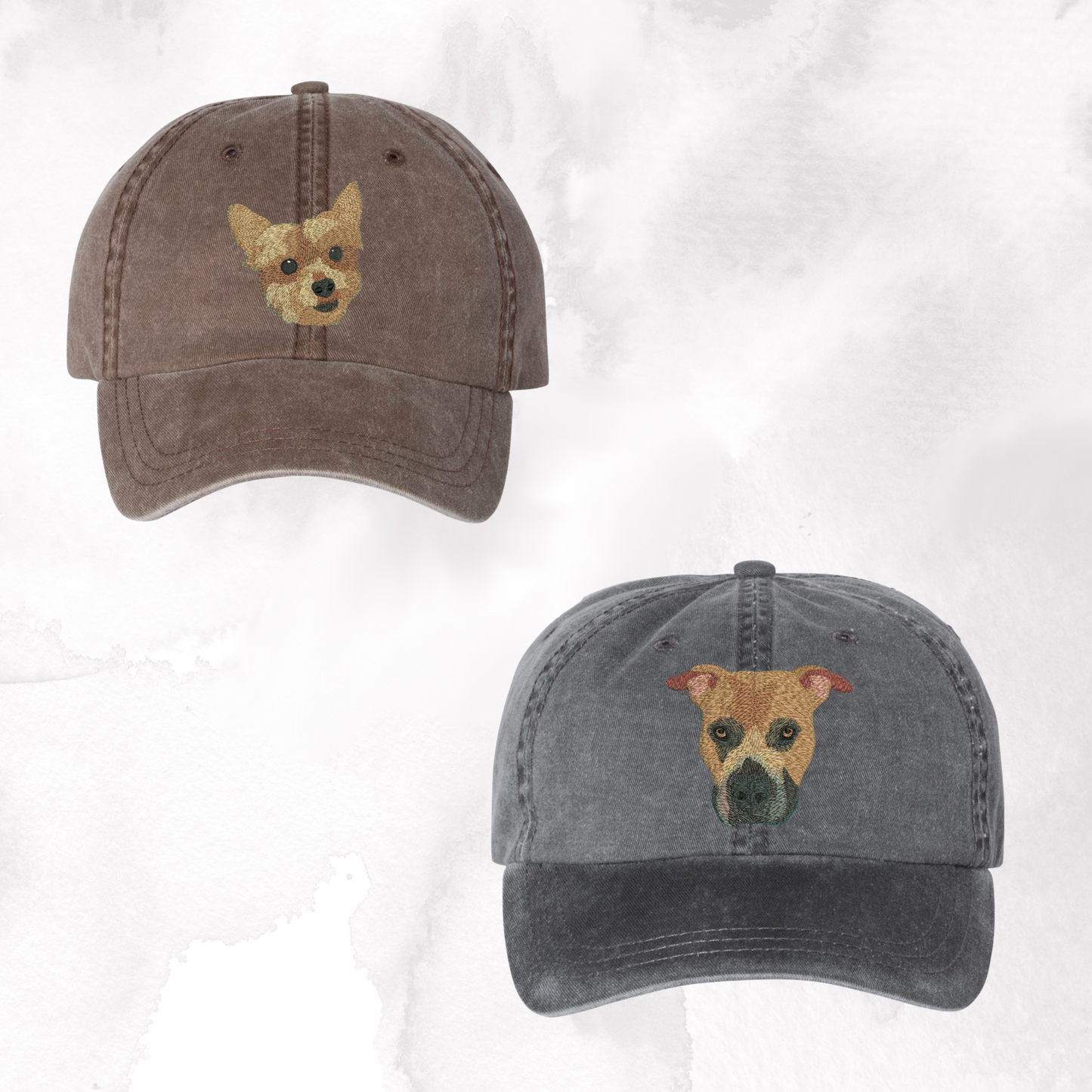 Custom Pet Portrait Dad Cap