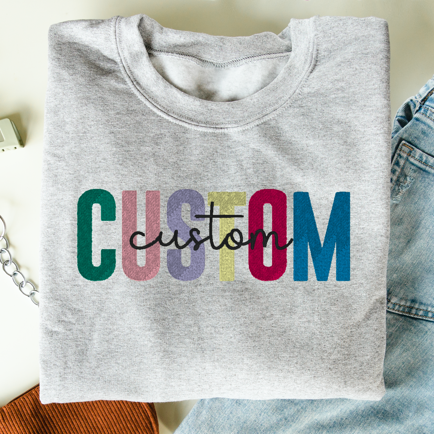 Custom Occupation Customizable Embroidered Sweater